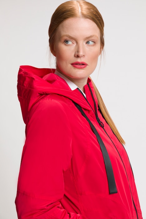 Jacke, Two-Tone, Kapuze, 2-Wege-Zipper, Parka-Form