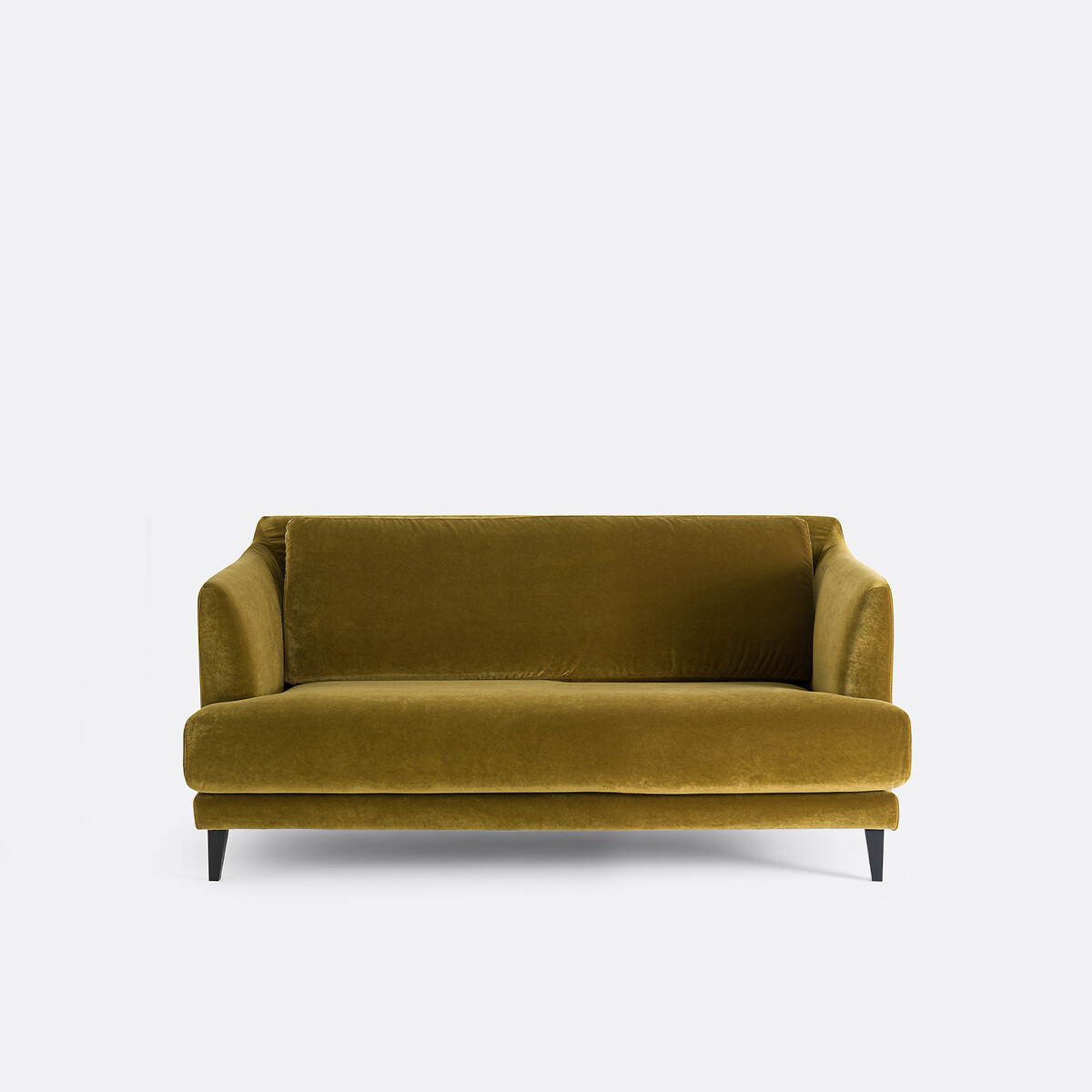 LA REDOUTE INTERIEURS<br>Sofá compacto de 2 lugares, veludo, Monza