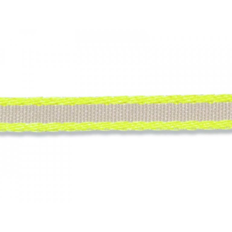 Stoffband mit neonfarbigem Rand