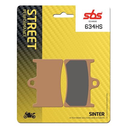 Plaquettes de freins SBS 634HS Sinter Métal Fritté avant