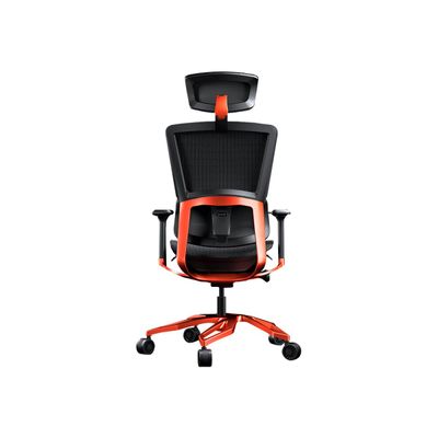 Fauteuil gamer ARGO - accoudoirs réglables - appui-tête intégré - noir/orange