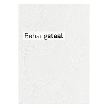Behangstaal vliesbehang stuc strepen wit (A533-166)