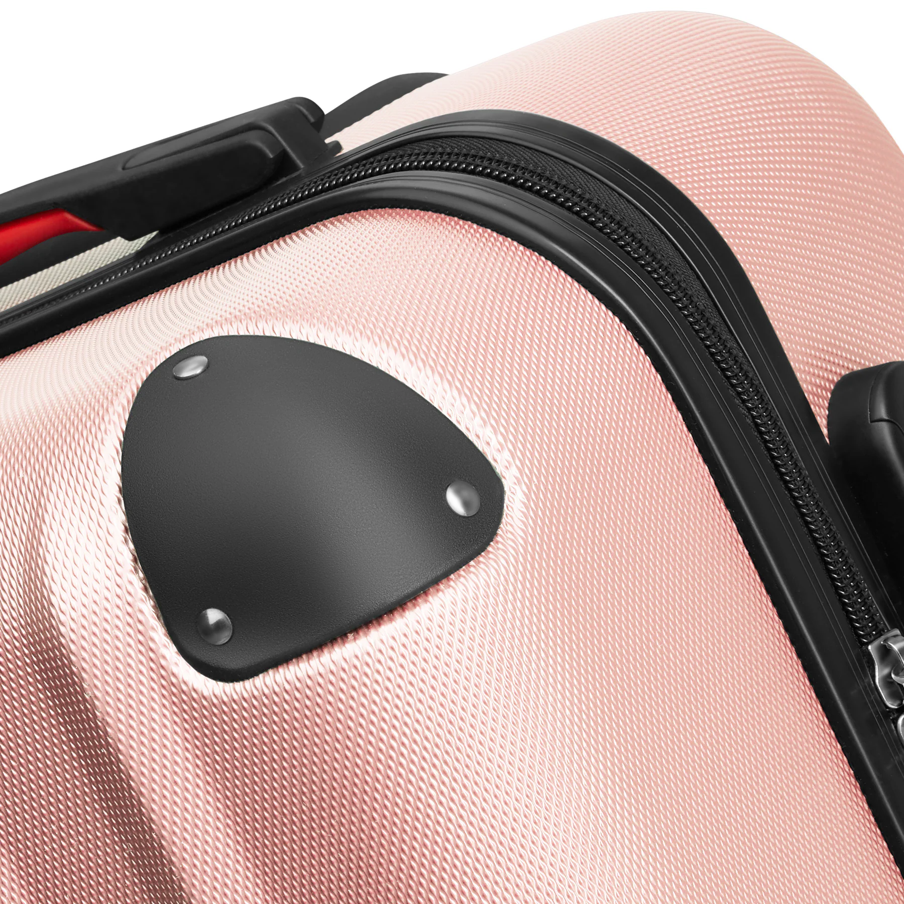 tectake® Hartschalenkoffer-Set, 4-teilig, 3 Trolleys, 1 Beauty Case inkl. Kofferwaage und -anhänger, 360° drehbare, abnehmbare Rollen, mit Sicherheits-Zahlenschloss