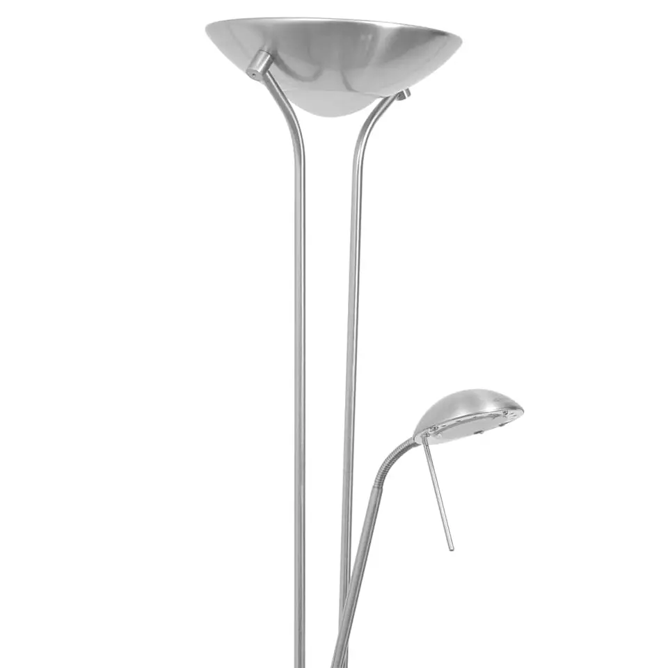 vidaXL - Staande Lamp - Zilver - Staal