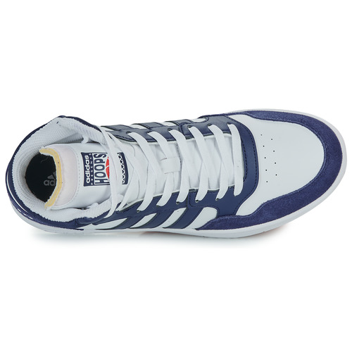 Adidas Sportswear - HOOPS 3.0 MID - Marine / Blanc