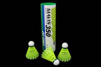 YONEX Mavis 350, Syntetisk fjærball, Gult, 6 stykker, Rør