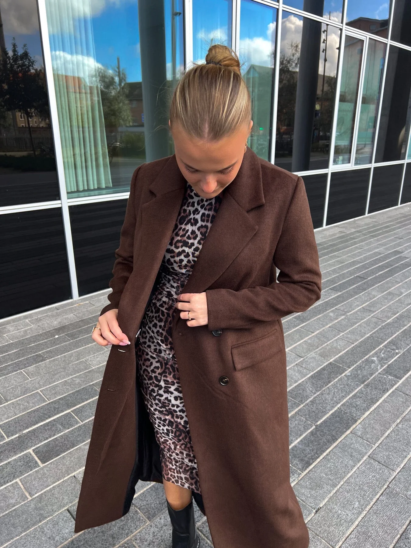 Noella Jaci Coat 674 chocolate