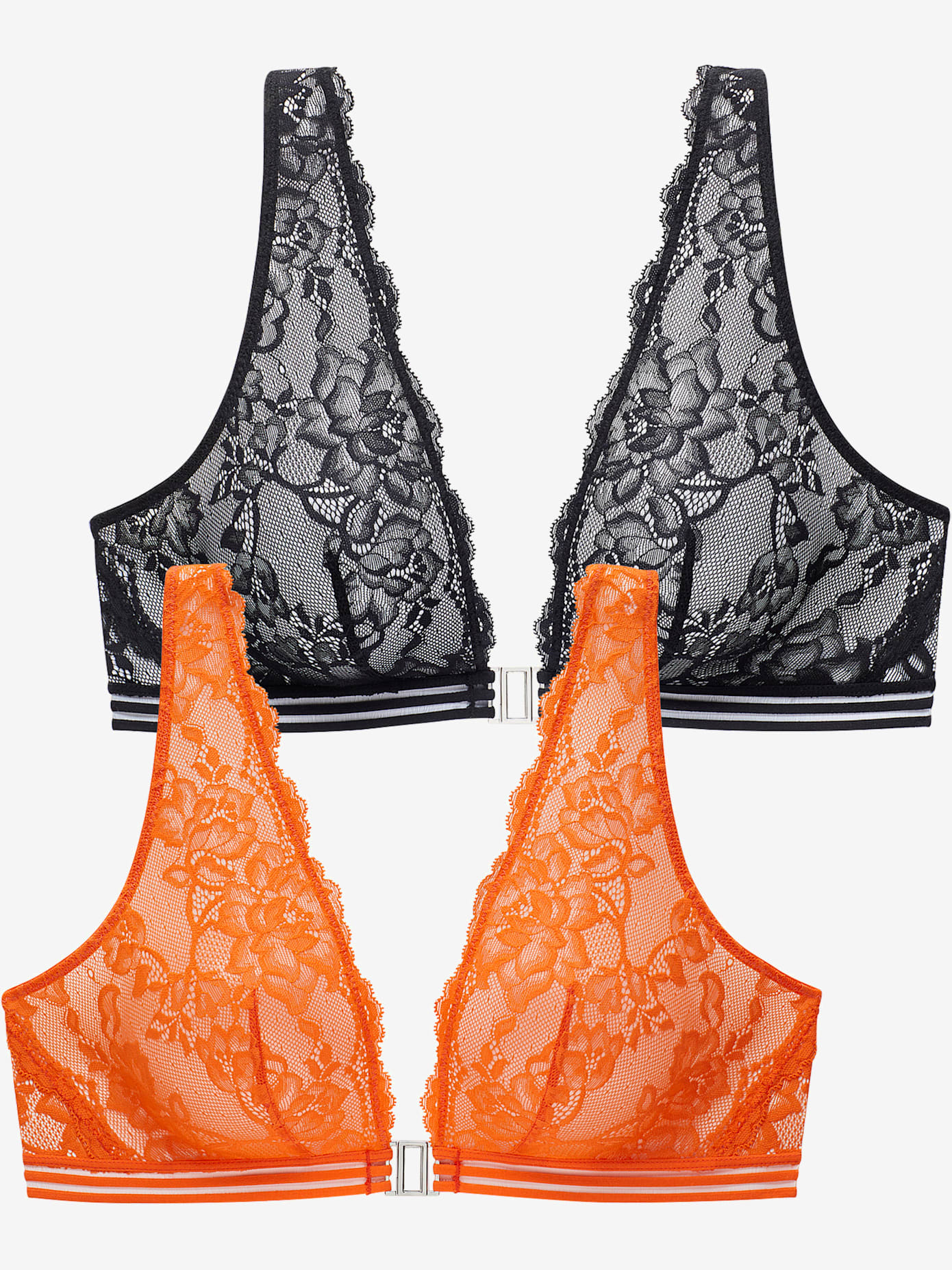 Soutien-gorge bralette fantaisie en dentelle florale