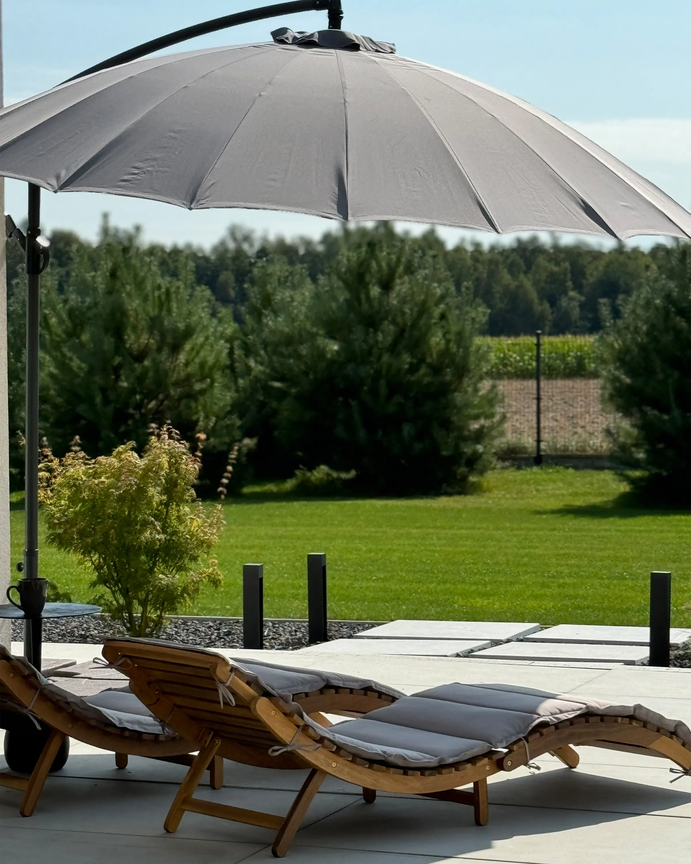 Zweefparasol 268 cm CALABRIA II Donkergrijs