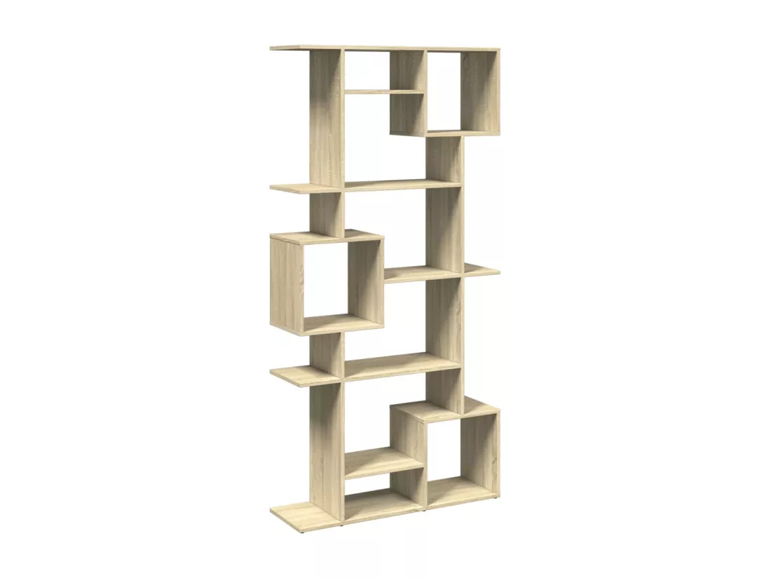 Bibliothèque chêne sonoma 92x29x188 cm bois d'ingénierie