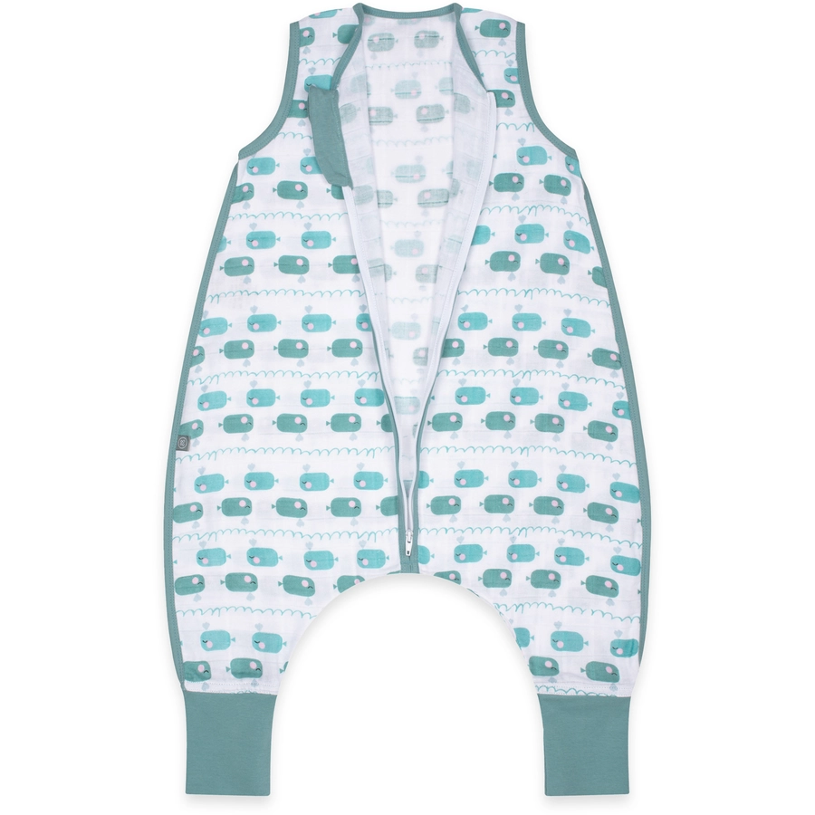 emma & noah Schlafsack Wal Blau TOG 0.5 mit Füßen
