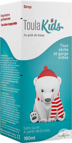 Qualiphar Toulakids Sirop Fraise Flacon 180ml