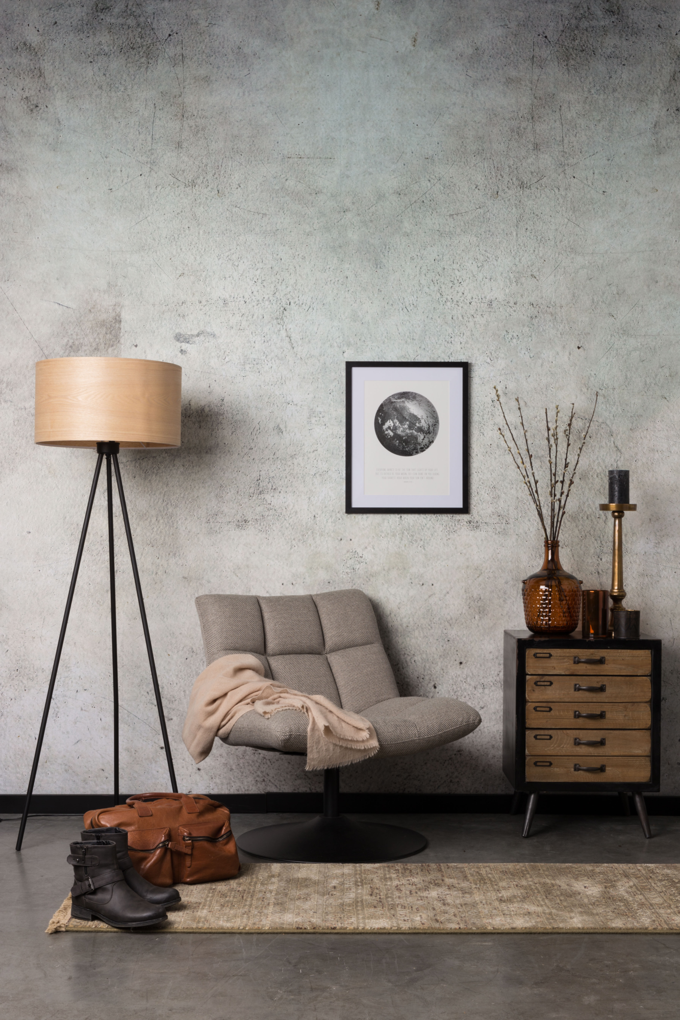 Fauteuil Bar licht grijs
