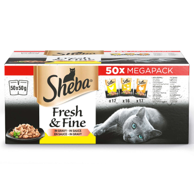 Sheba Fresh & Fine Geflügel Variation 50x50g
