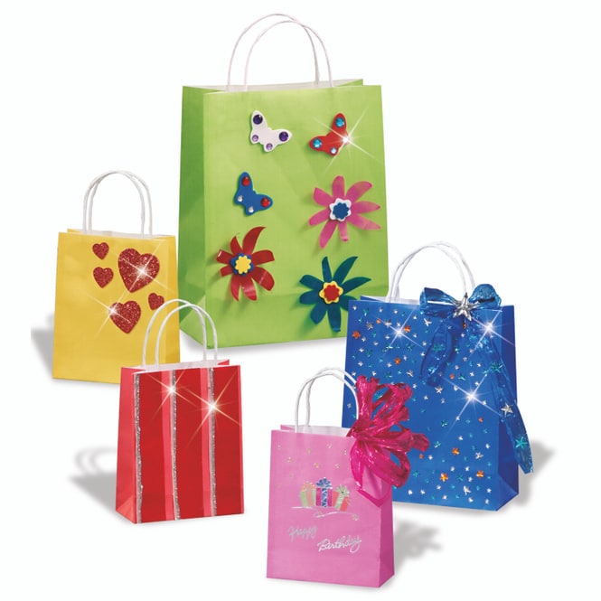 10 Papiertüten zum Basteln - Größe S - verschiedene Farben