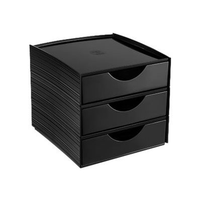 CEP First - Mini module de classement - 3 tiroirs noir