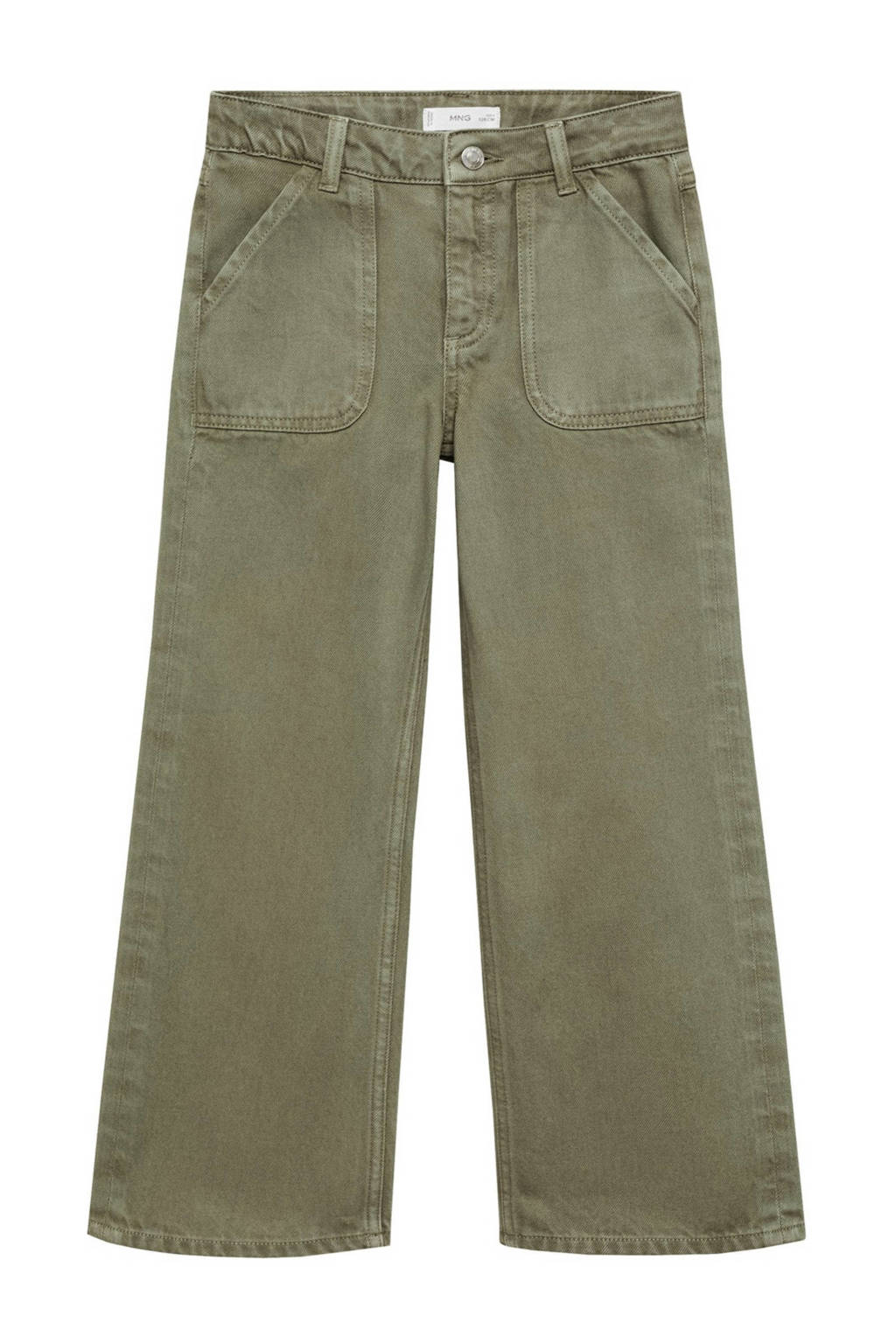 Mango Kids wide leg jeans beige - kaki
