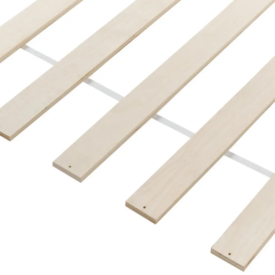 BONNAC - Eenpersoonsbed - Wit - 90 x 200 cm - Dennenhout