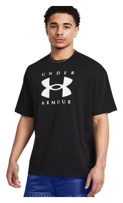 T-shirt manches courtes Under Armour Heavyweight Noir Homme