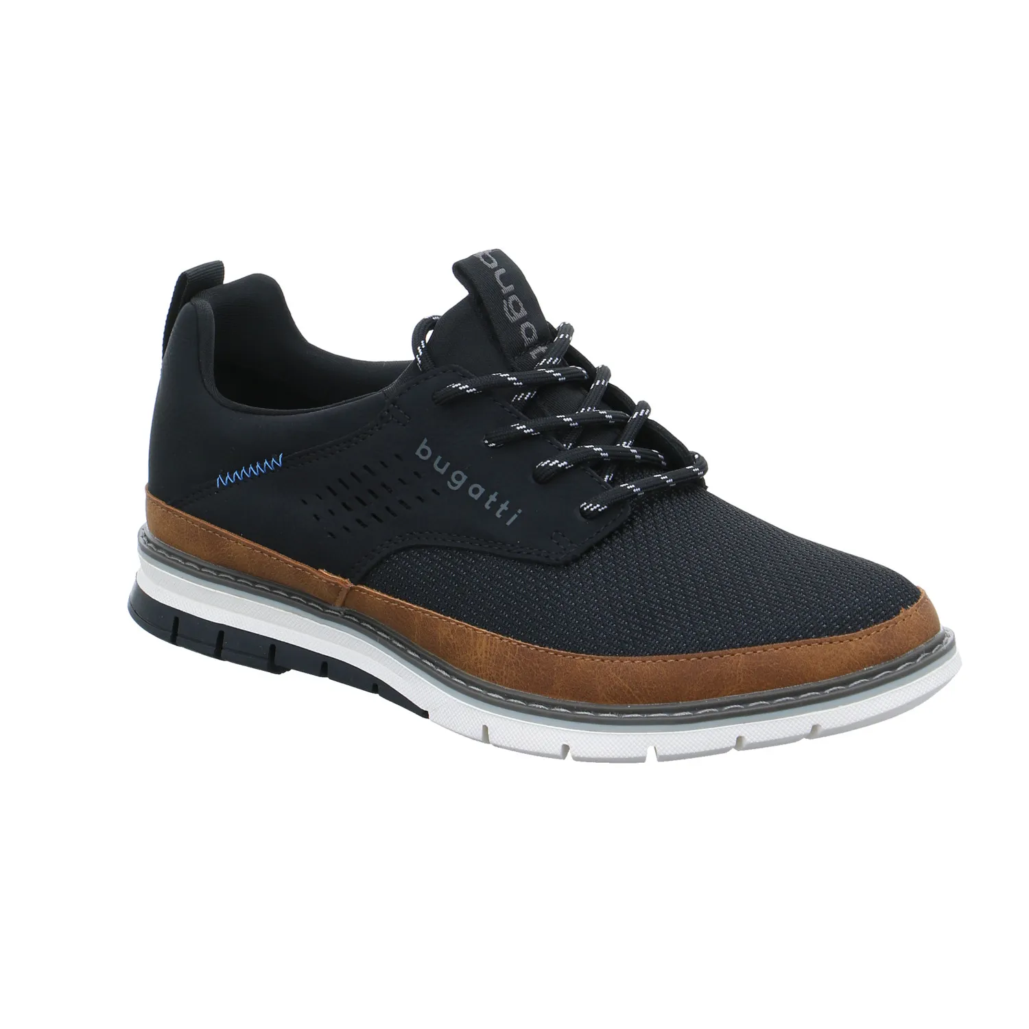 BUGATTI SHOES Halbschuh-City Schwarz Synthetik