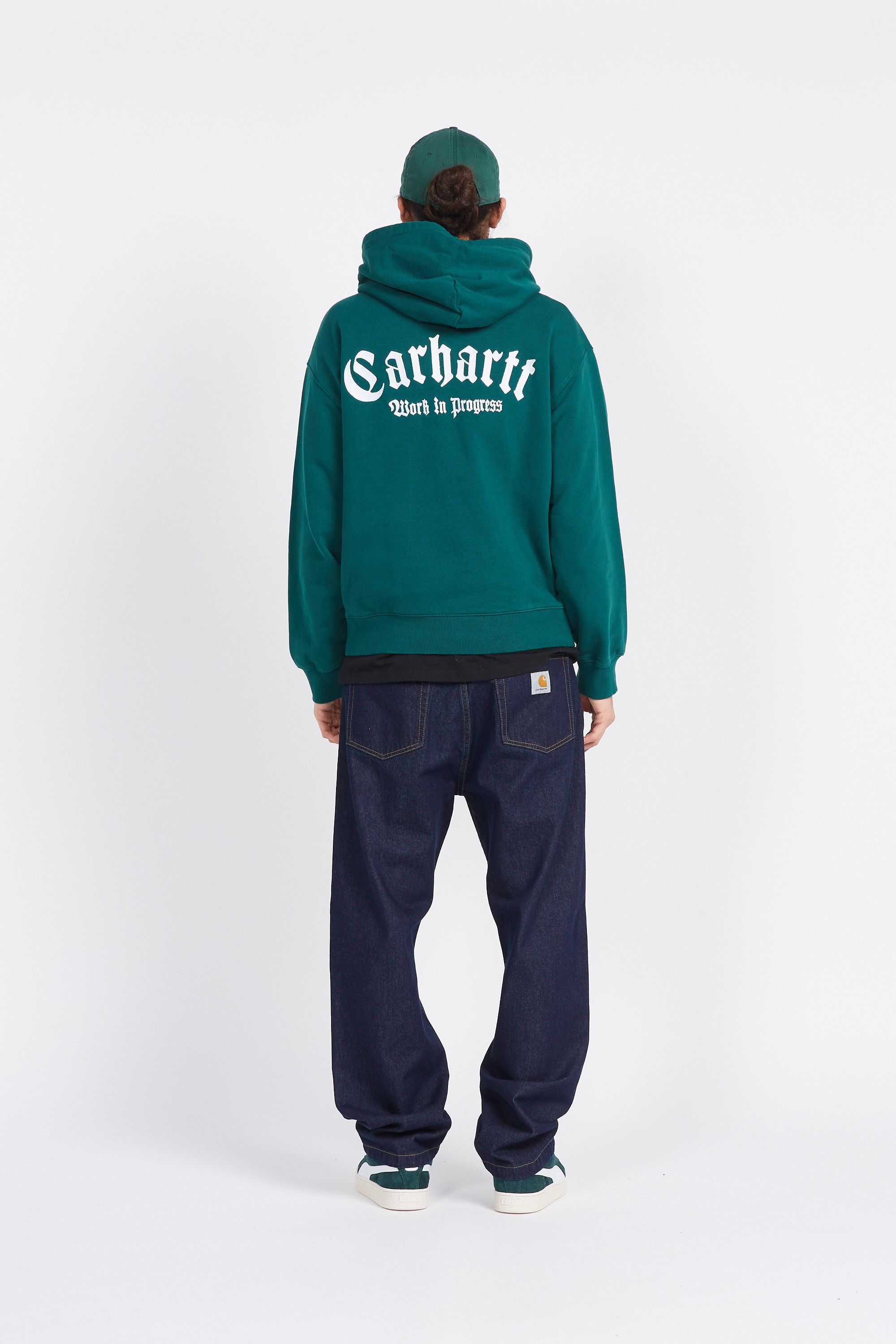CARHARTT WIP Hoodie Hooded Onyx Script Sweat Vert