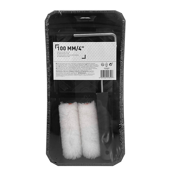 Lot mini rouleau + manchon + bac 100mm