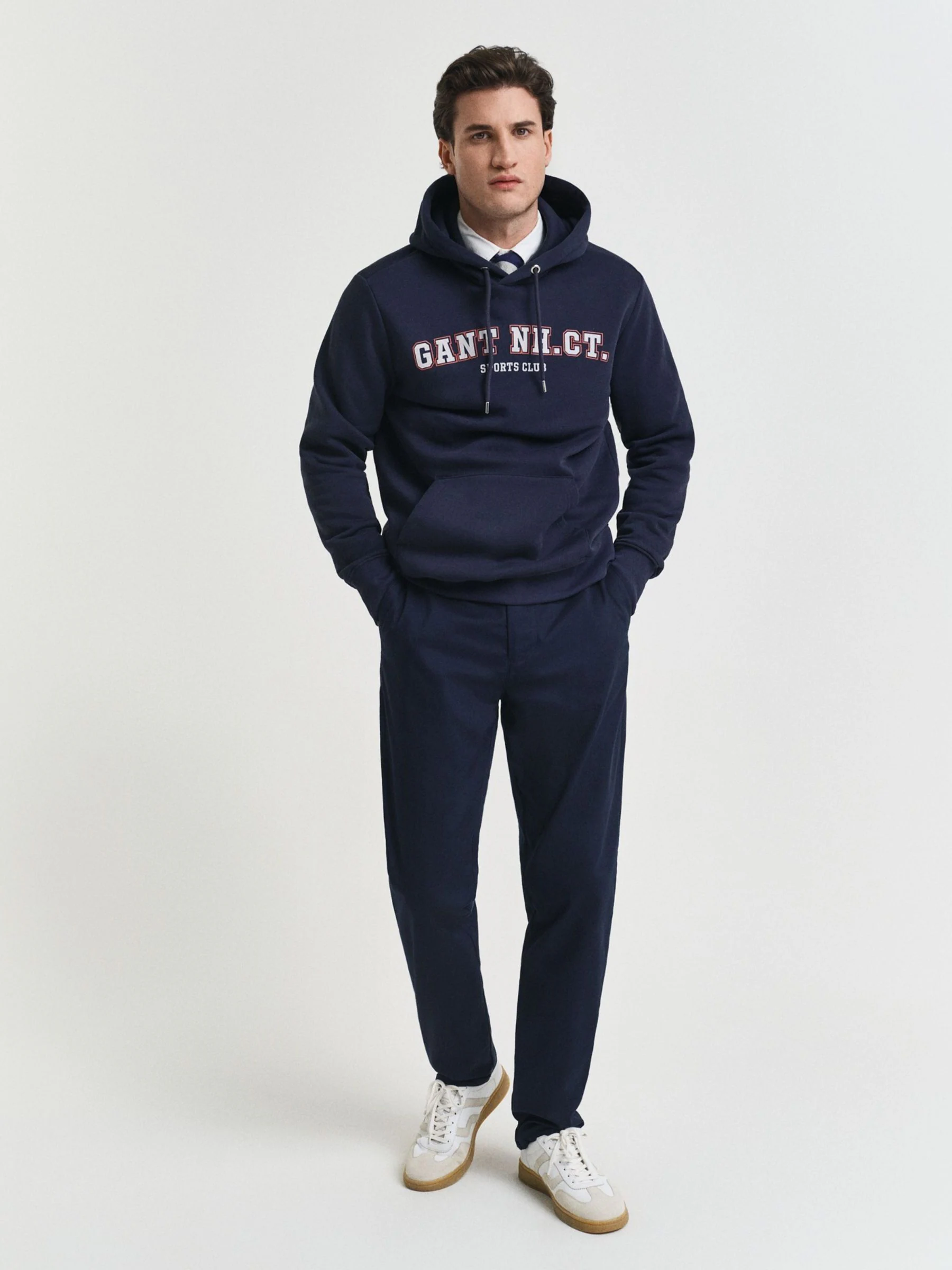Blauw - GANT Regular Fit Chino Trousers