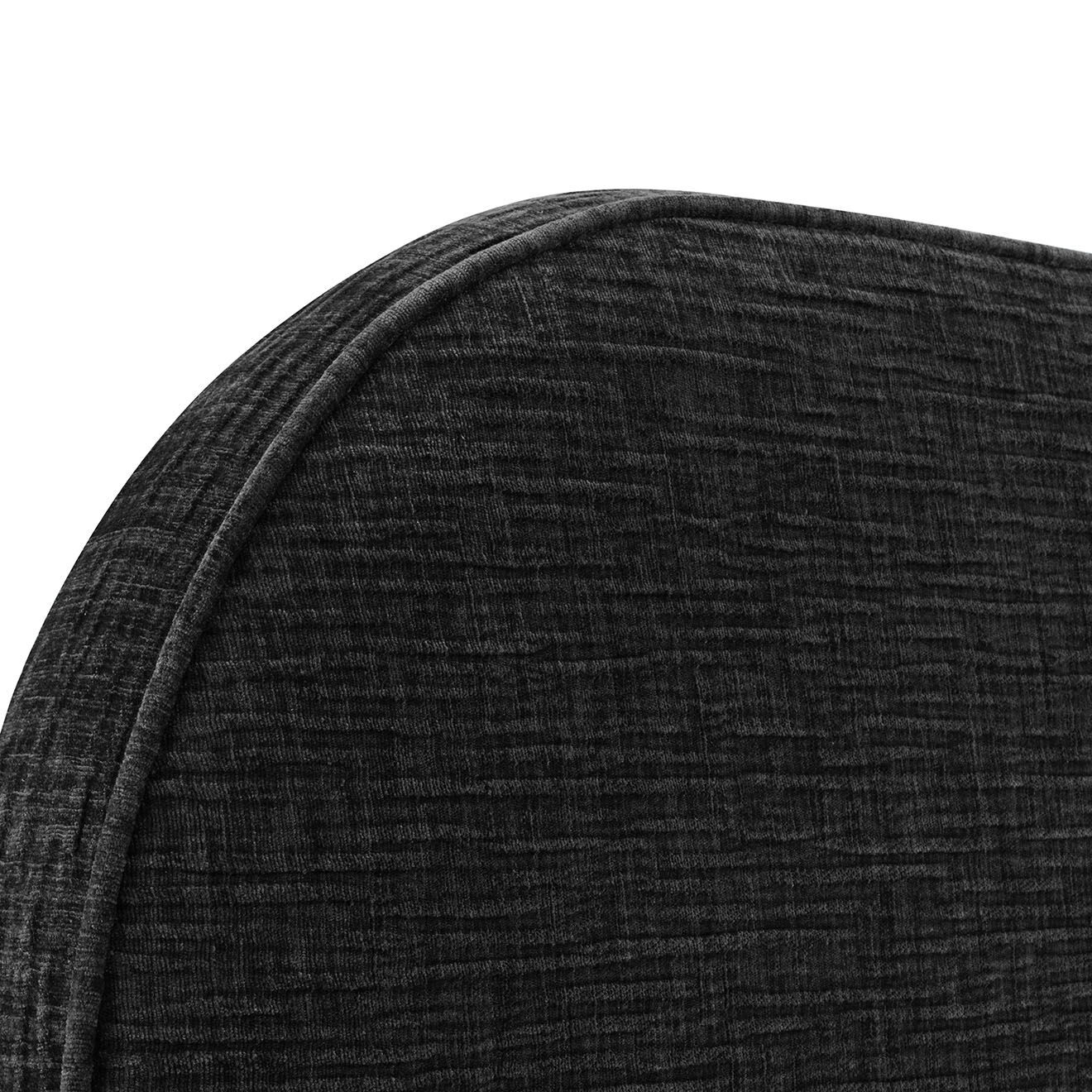 Micadoni Tête de lit à suspendre Skitty noire - 160 cm