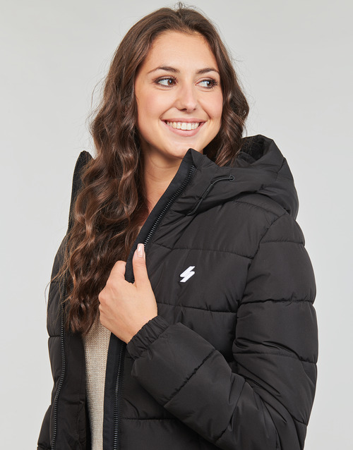 Superdry - HOODED SPIRIT SPORTS PUFFER - Noir