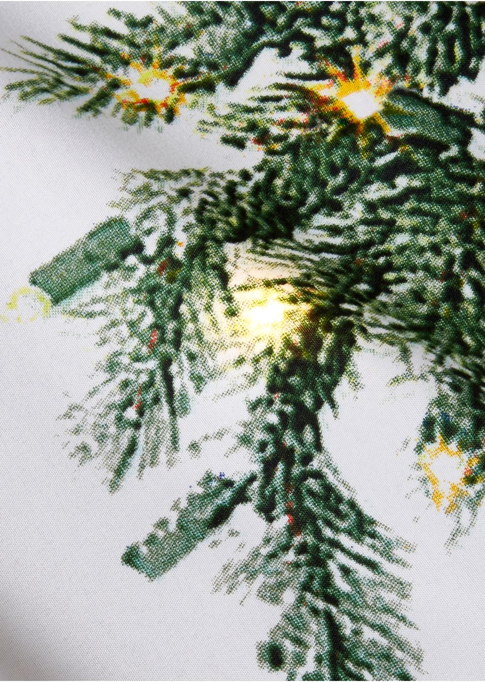 Rideau LED avec imprimé sapin de Noël (1 pce)