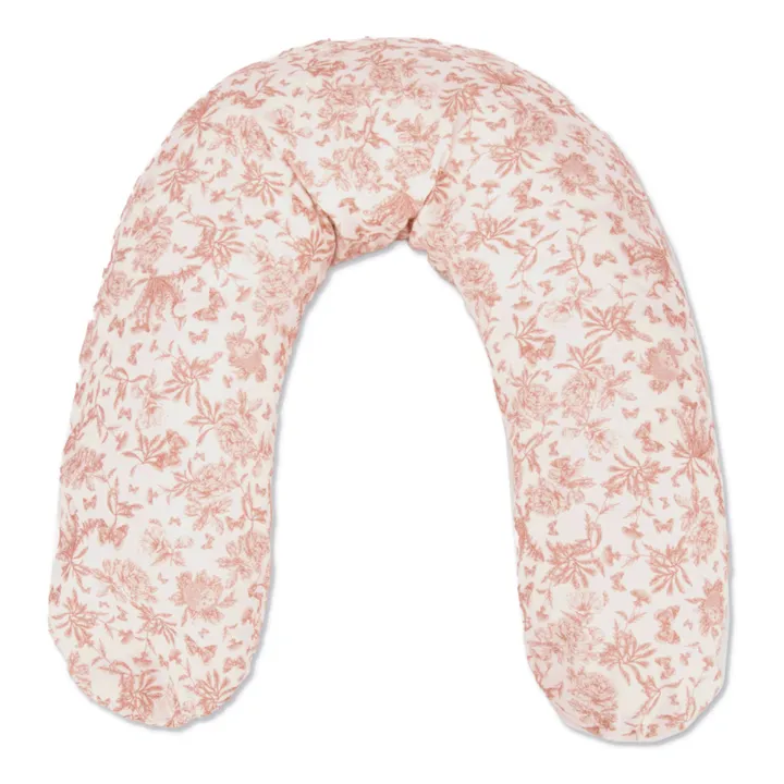 Tartine et Chocolat Coussin d'allaitement Toile de Jouy | Rose pêche