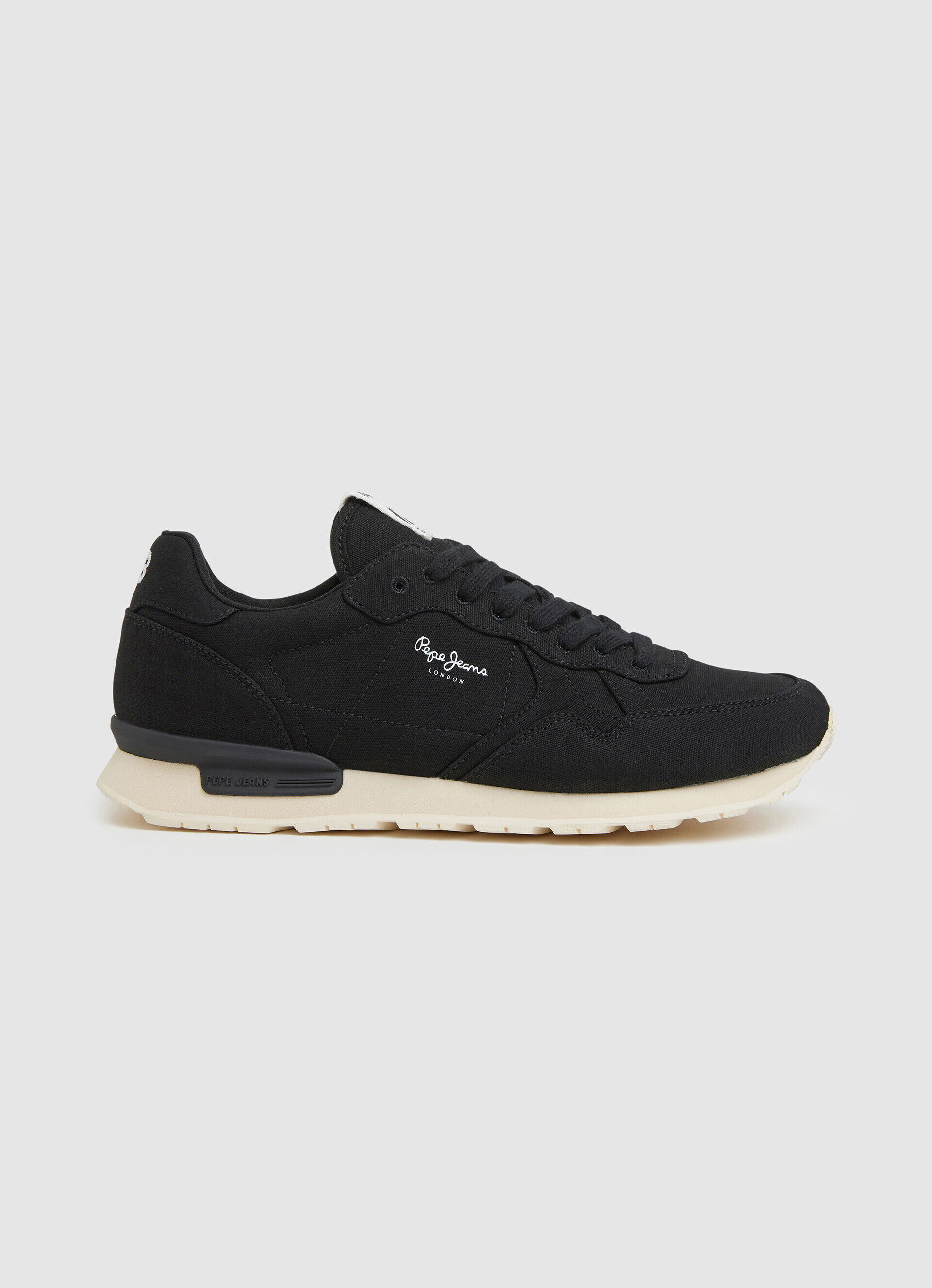 Sapatos retrô ecológicos BRIT MAN - preto