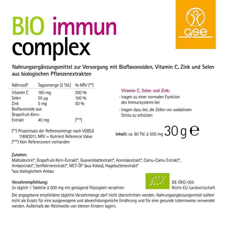 Immun Complex Bio Phyto Vitamins Tabletten, 60 St