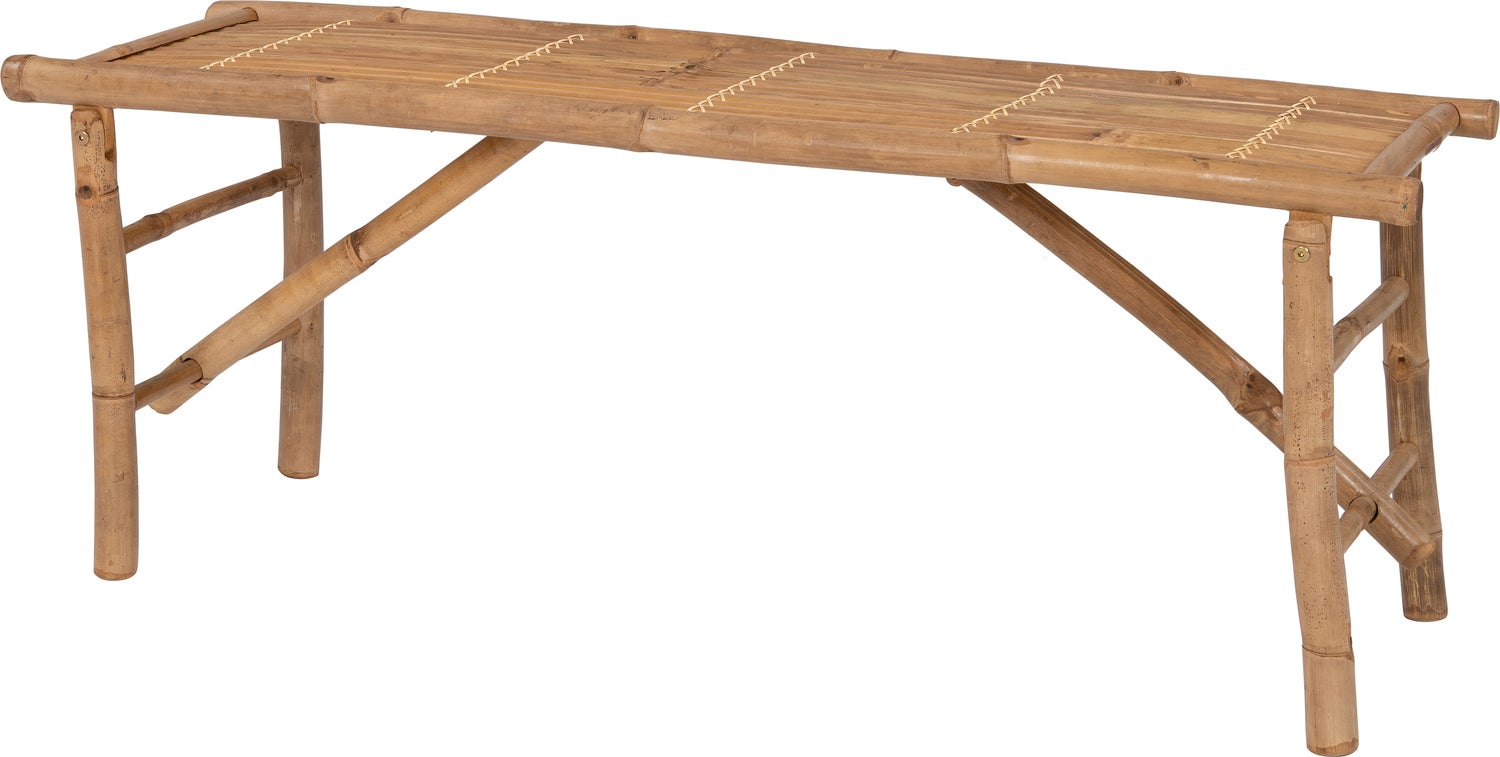 Intratuin tuinbank bamboe 120 x 33 x 45 cm