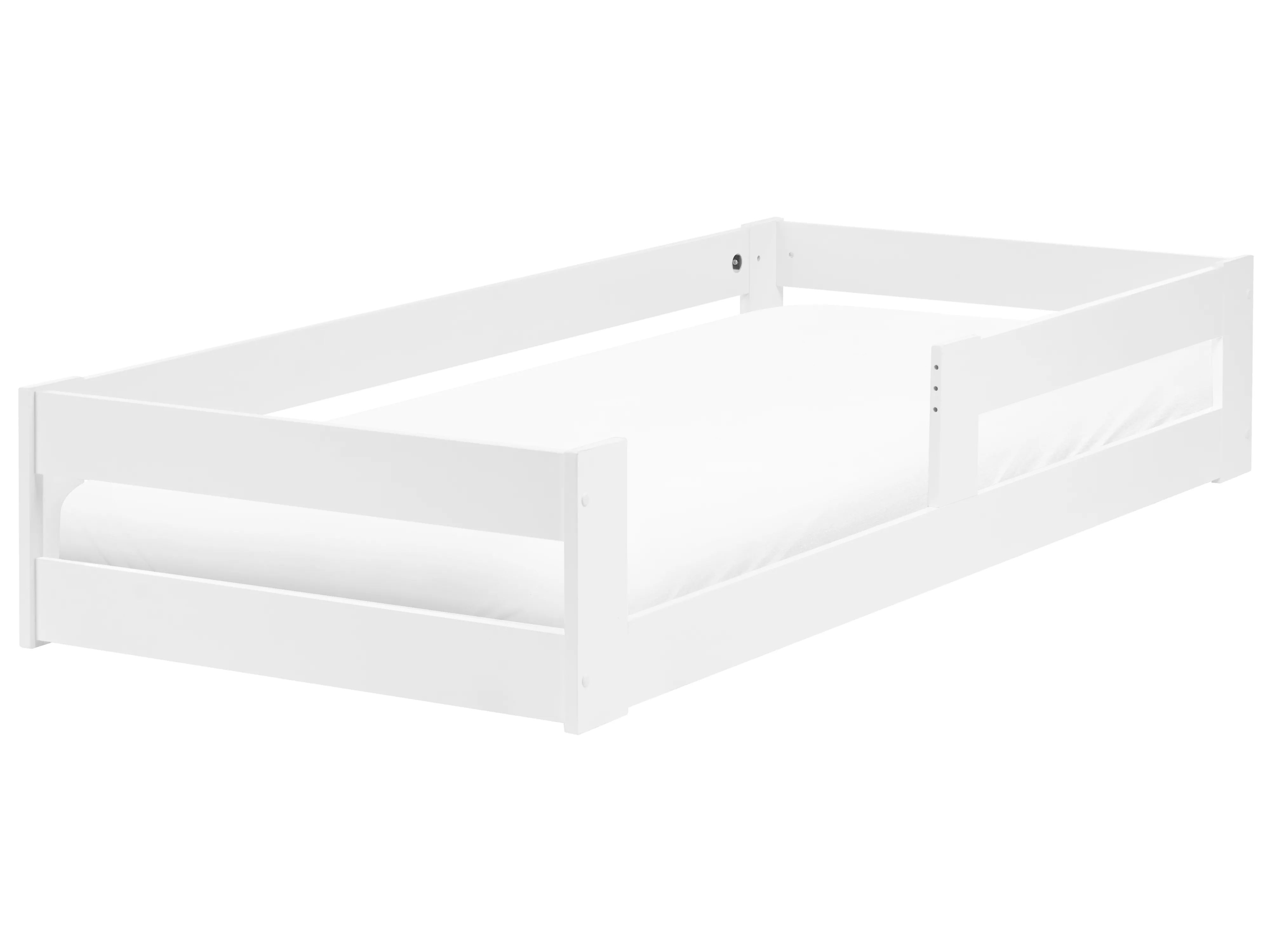 Kinderbed Dennenhout PRIMELLES 90 x 200 cm Wit