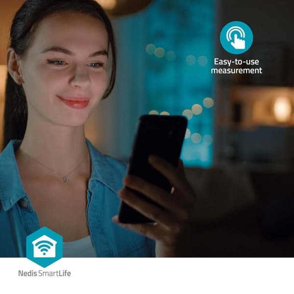 Nedis Smartlife Blodtrykksmåler | Væpne | Bluetooth® | LCD-Skjerm | 22 - 42 cm | Deteksjon av uregelmessig hjerteslag / Deteksjon for mansjettbruk / H