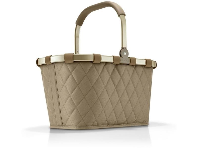 Reisenthel Einkaufskorb Carrybag Rhombus Olive Stillvoller Einkaufskorb für den täglichen Einkauf