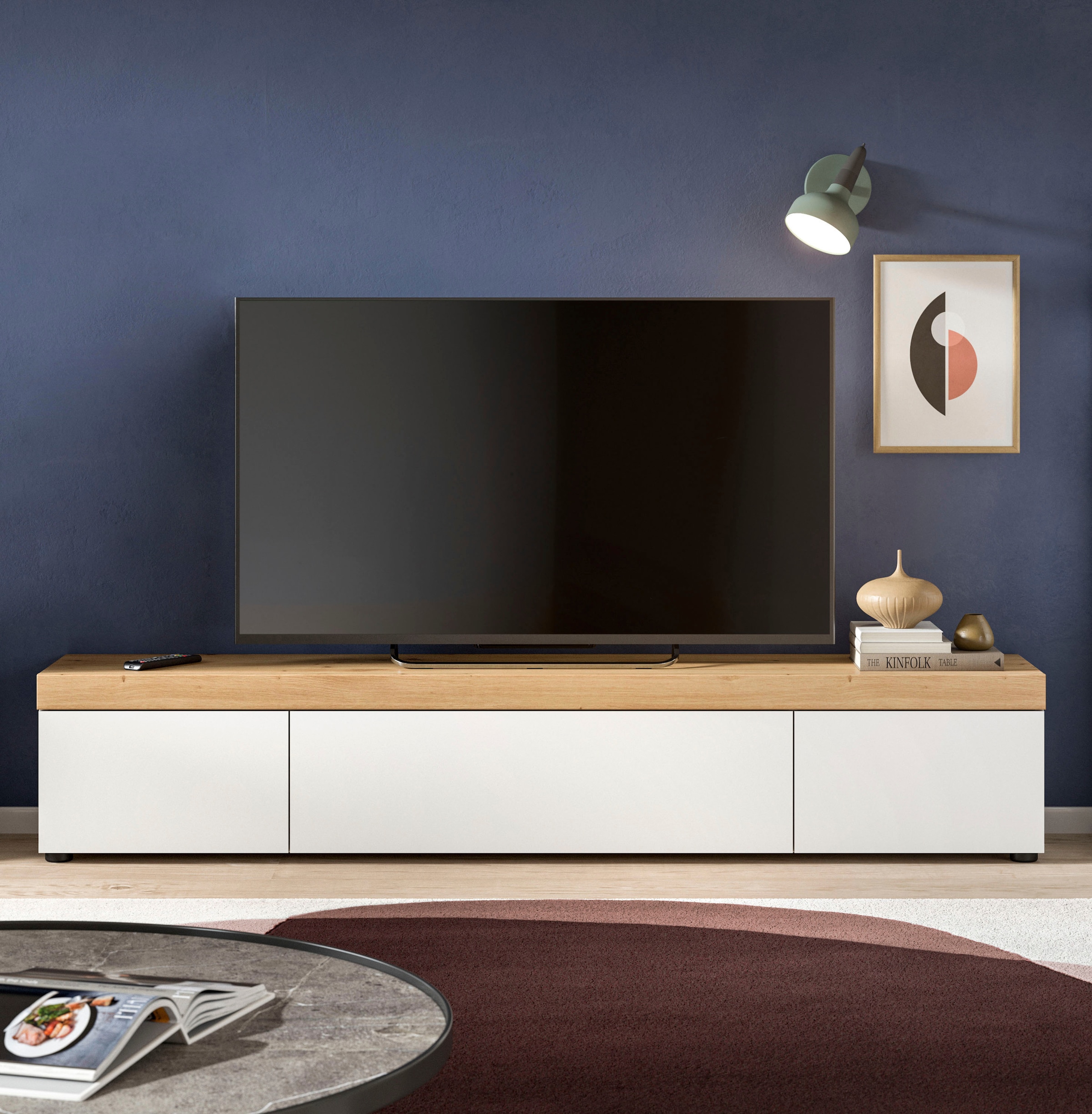 INOSIGN Lowboard »Svala, Breite 180 cm, 3 Klappen, 3 Fächer« 1 Stk. tlg. 3 Klappen, Lowboard, TV-Möbel, Wohnschrank