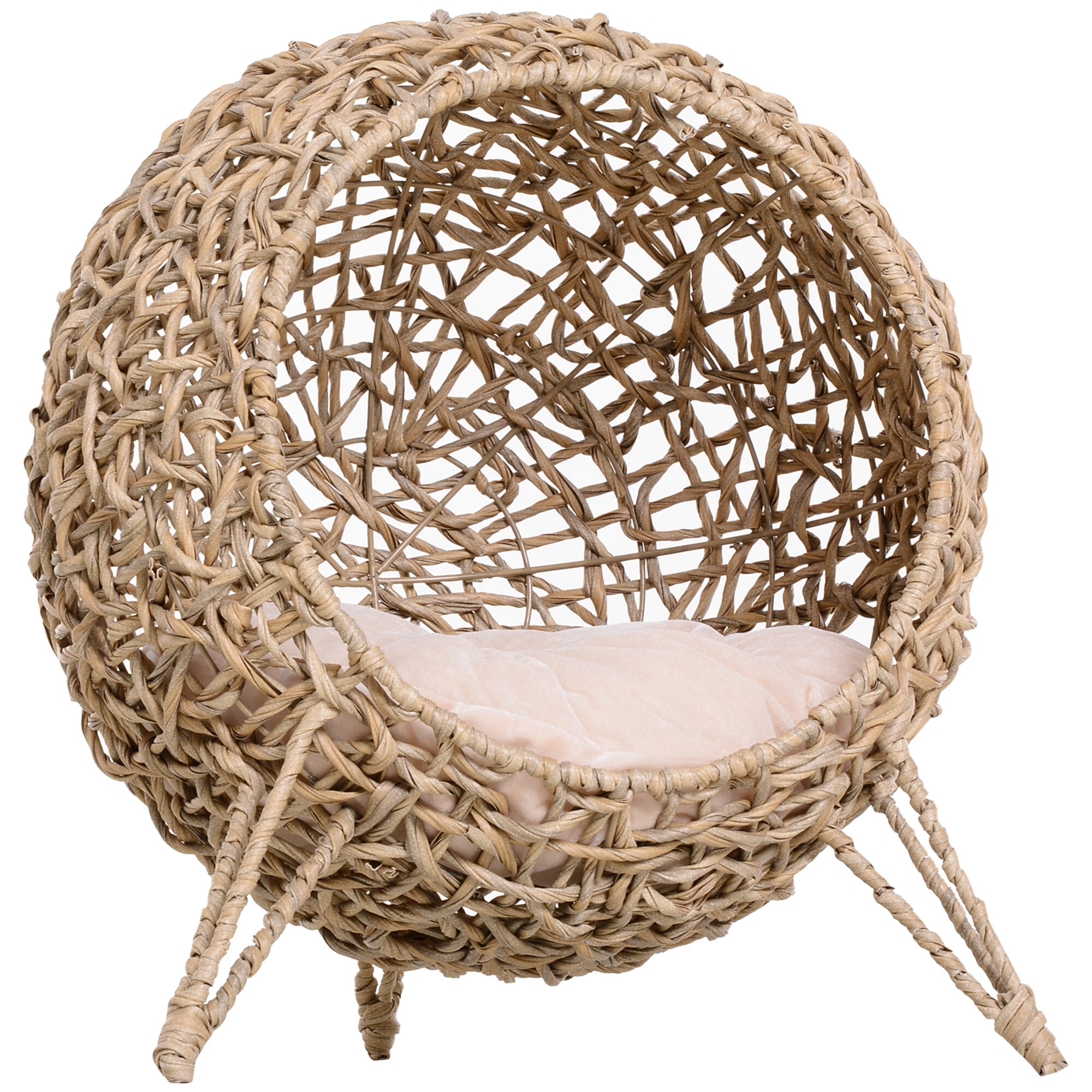 PawHut Katzenkorb mit Kissen 52 x 58 cm (ØxH)