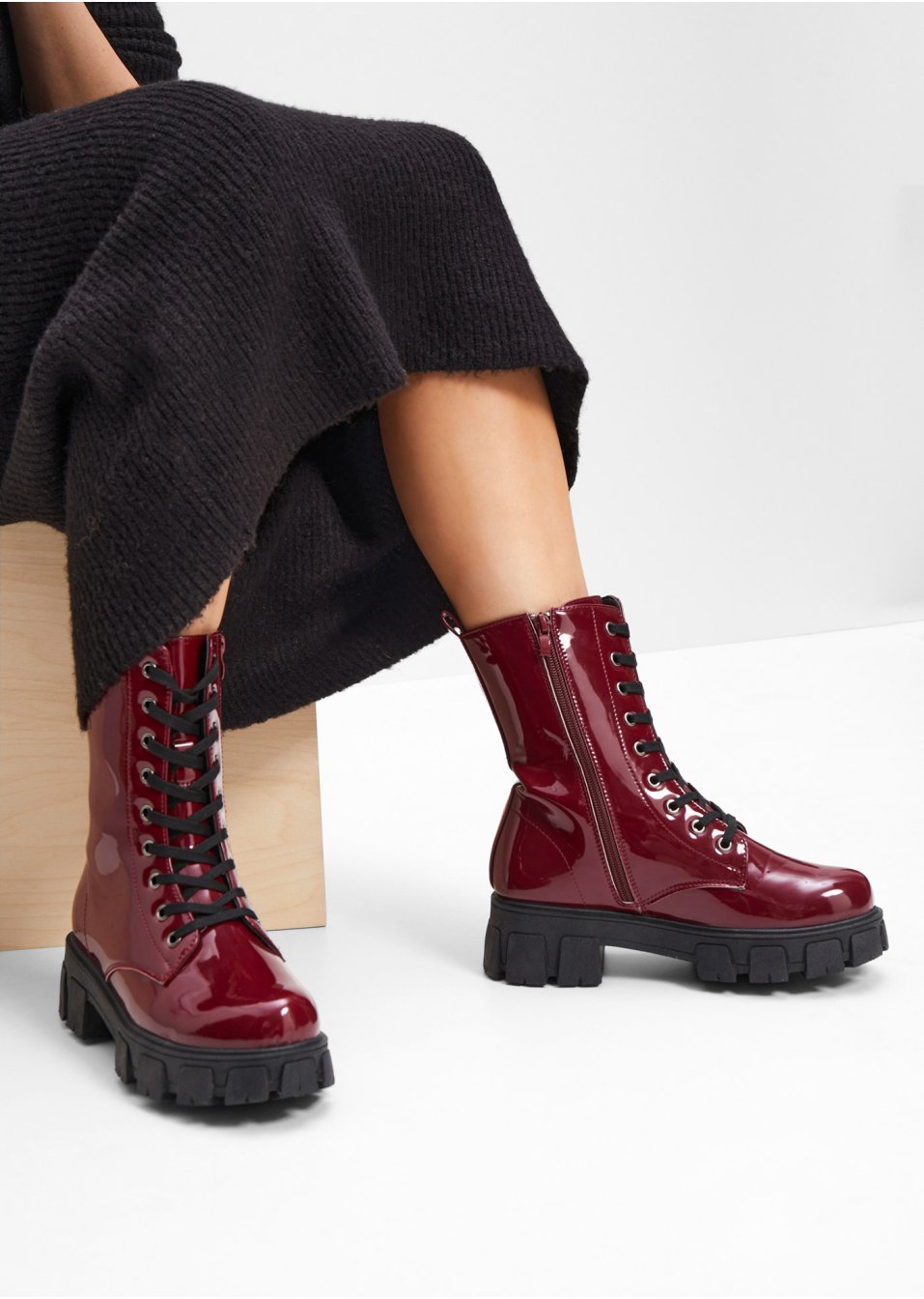 Boots à lacets