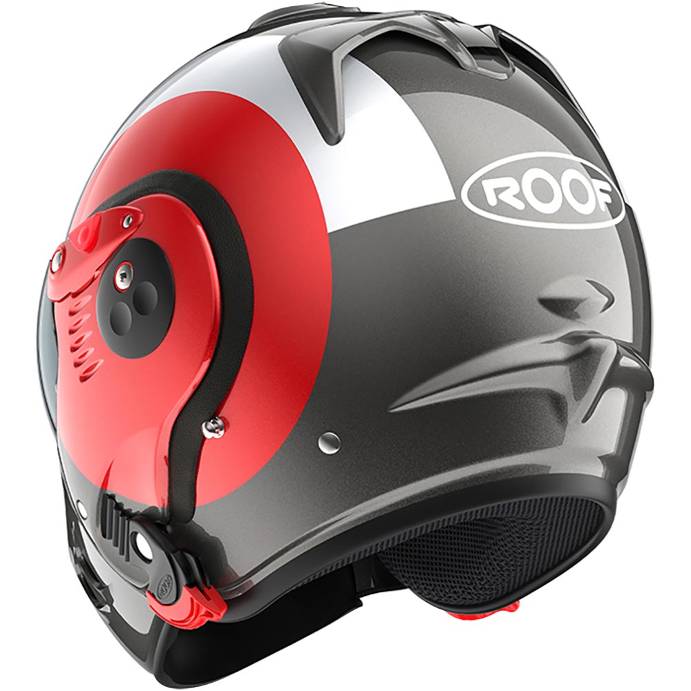 Roof - Casque Boxer Alpha Focus Anthracite / Rouge / Aluminium