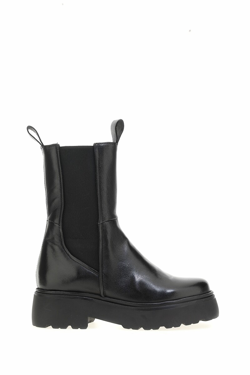 MJUS<br>Botas Chelsea de couro de cano alto