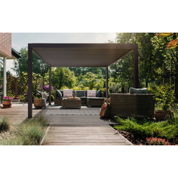 Pergola Deluxe Antraciet 3,6x3,6m