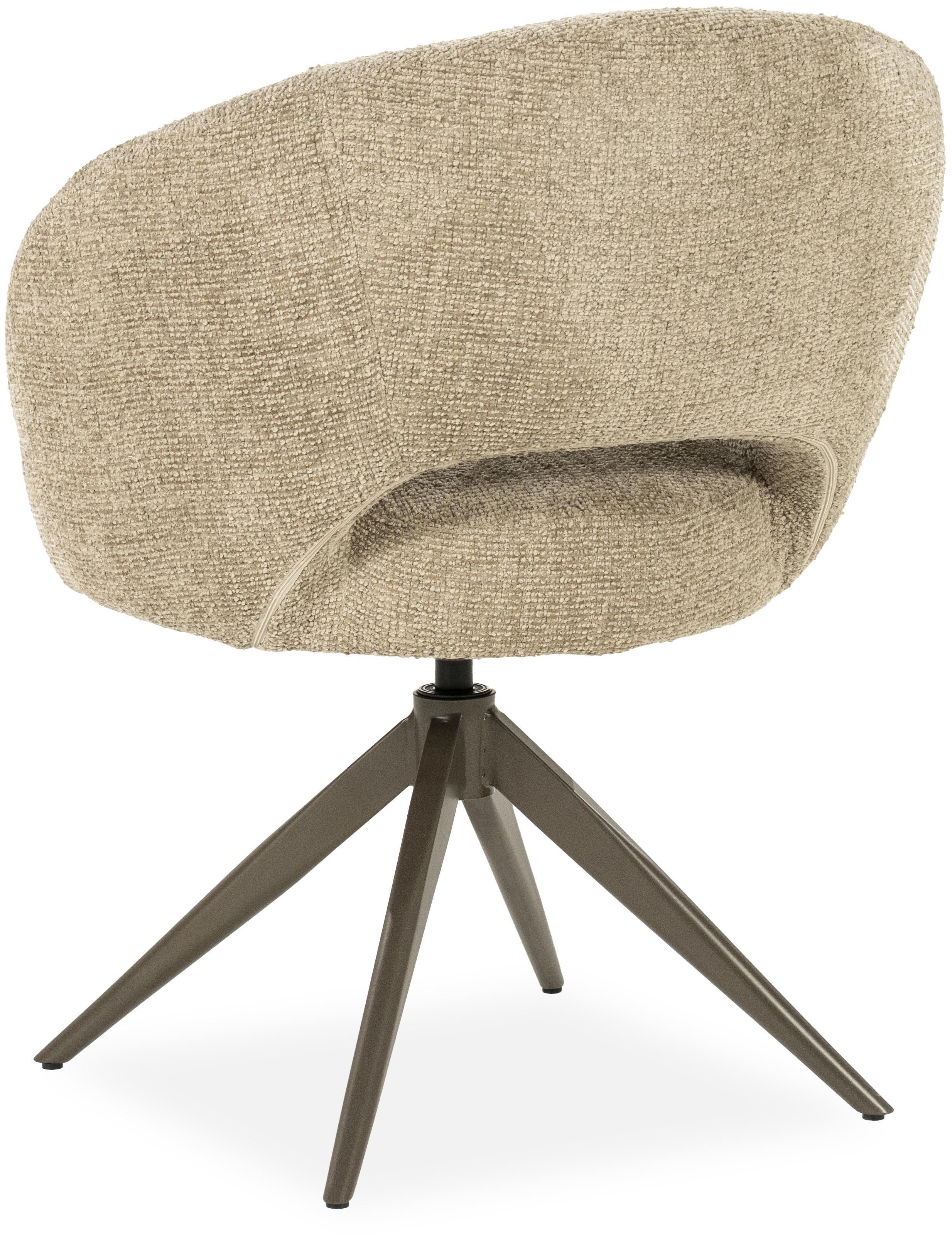 Eetkamerstoel Taupe 96475 Alissa B65 x D63 x H80 cm