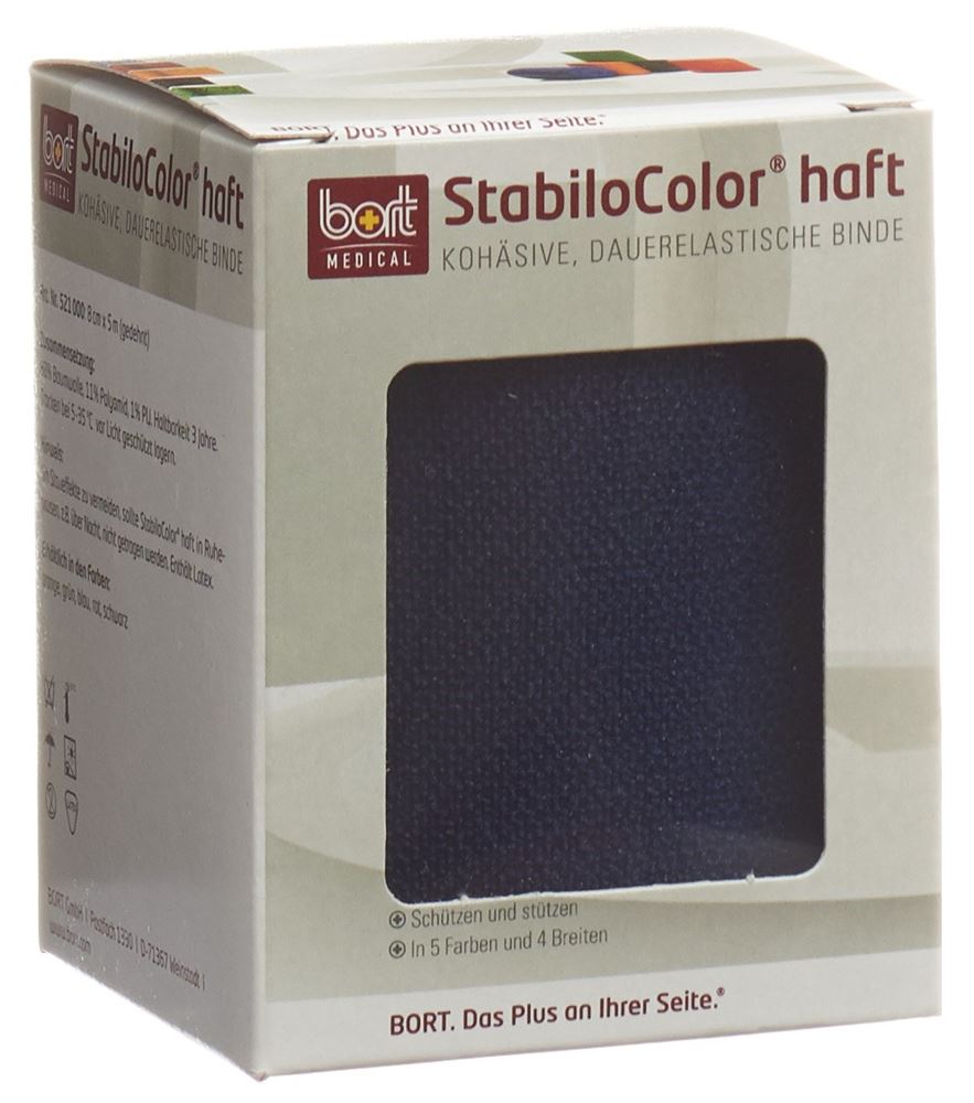 BORT Binde<br>1 Stück, 8cmx5m, kohesiv blau