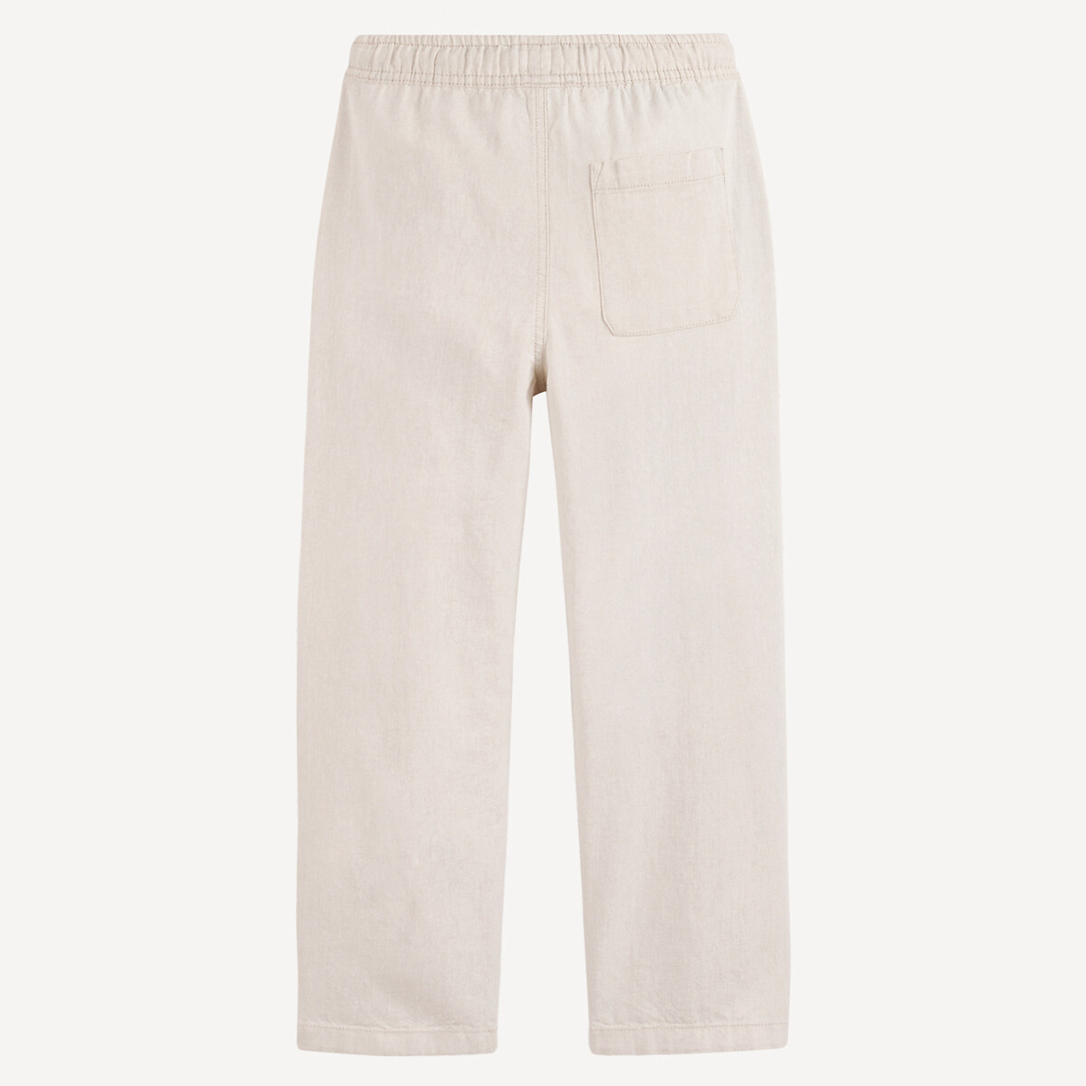 COLEÇÃO LA REDOUTE<br>Calças retas em algodão/linho