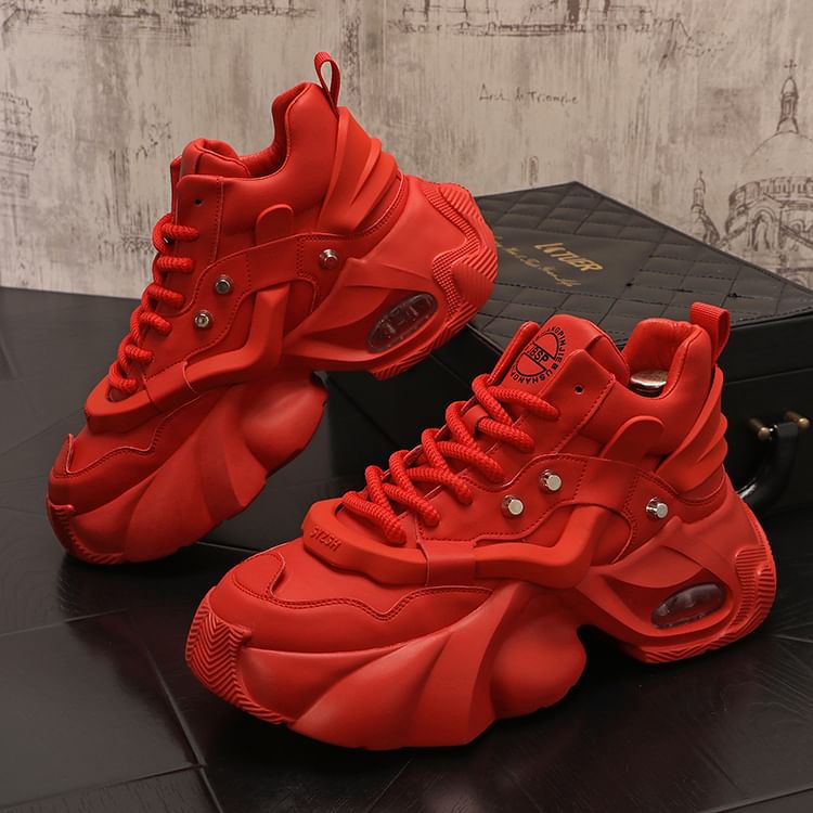 Mr Ozera - Robuuste platform sneakers met demping