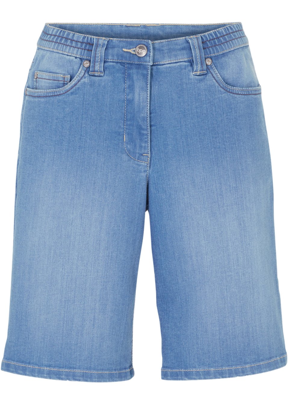 Bermuda en jean extensible avec taille confortable