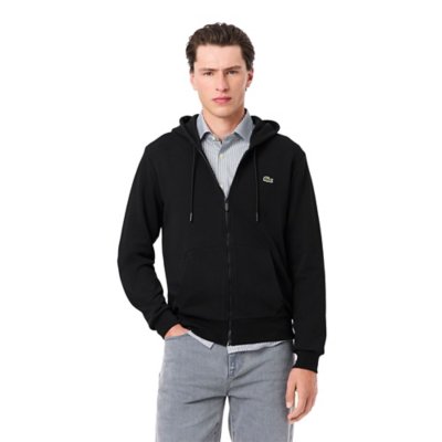 Sweatshirt zippé à capuche homme en coton LACOSTE