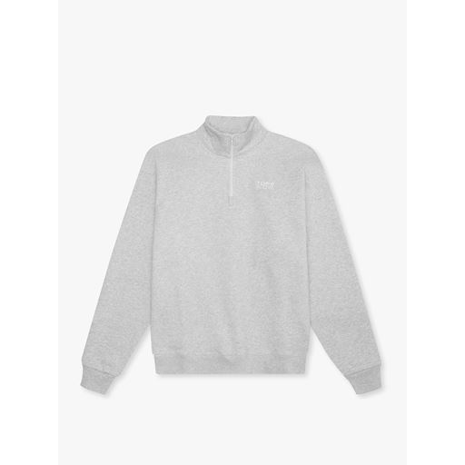 7 DAYS Active Organic Regular Half Zip Sweatshirt, Heather Grey, XL